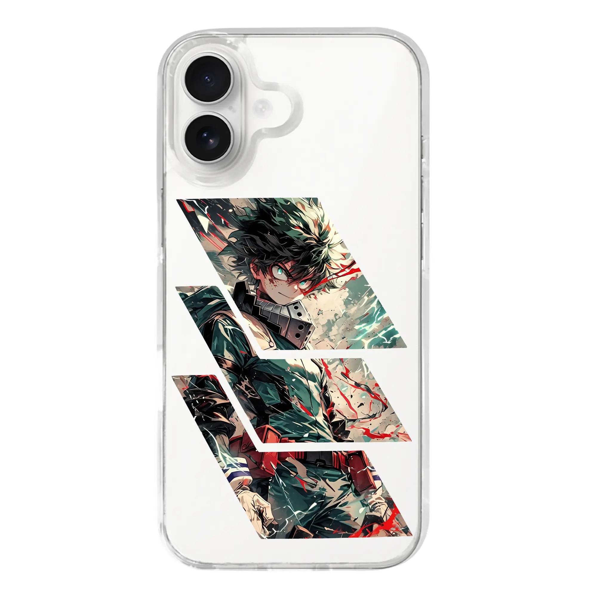 僕のヒーローアカデミア グッズ,緑谷出久 - iPhone 17シリーズ 透明スマホケース – 薄型・耐衝撃・精密フィット保護カバー